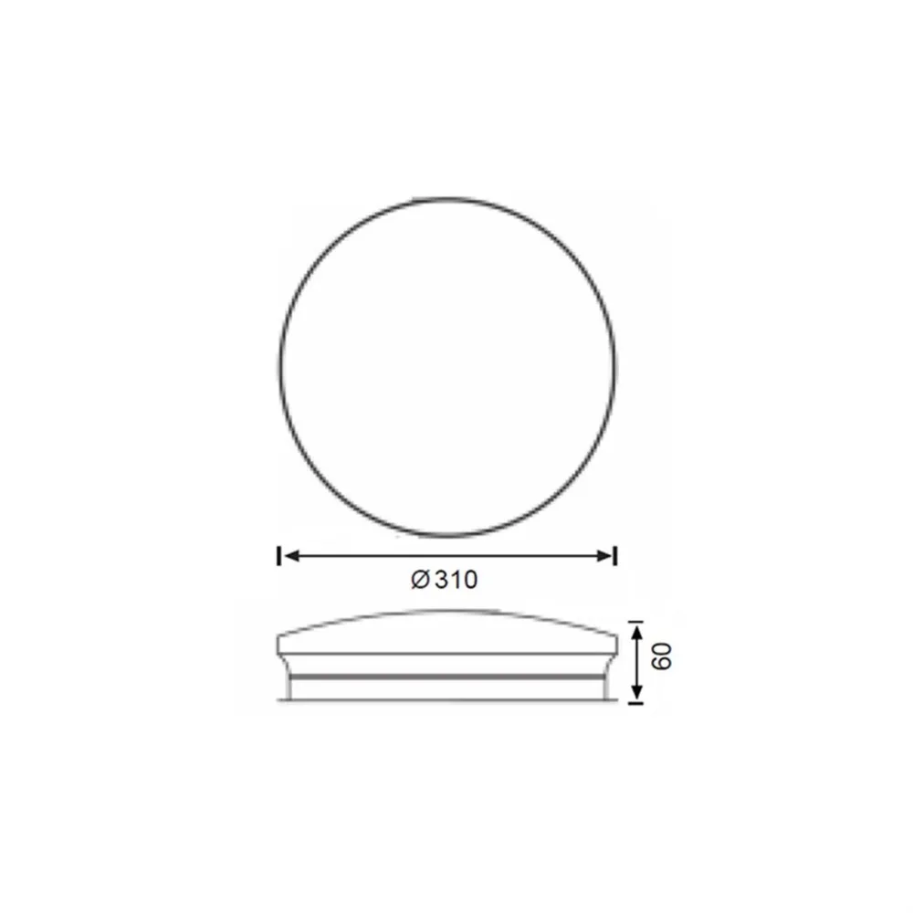 Jupiter 18w Sıva Üstü Sensörlü Led Tavan Armatürü Jk181 S — 2. görsel