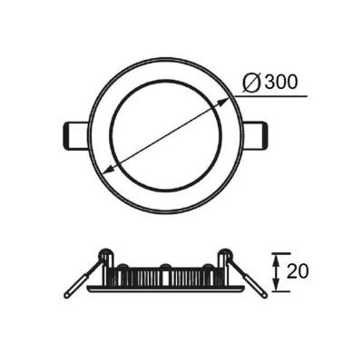 Jupiter 24w Sıva Altı Slim Led Panel Ld468 S