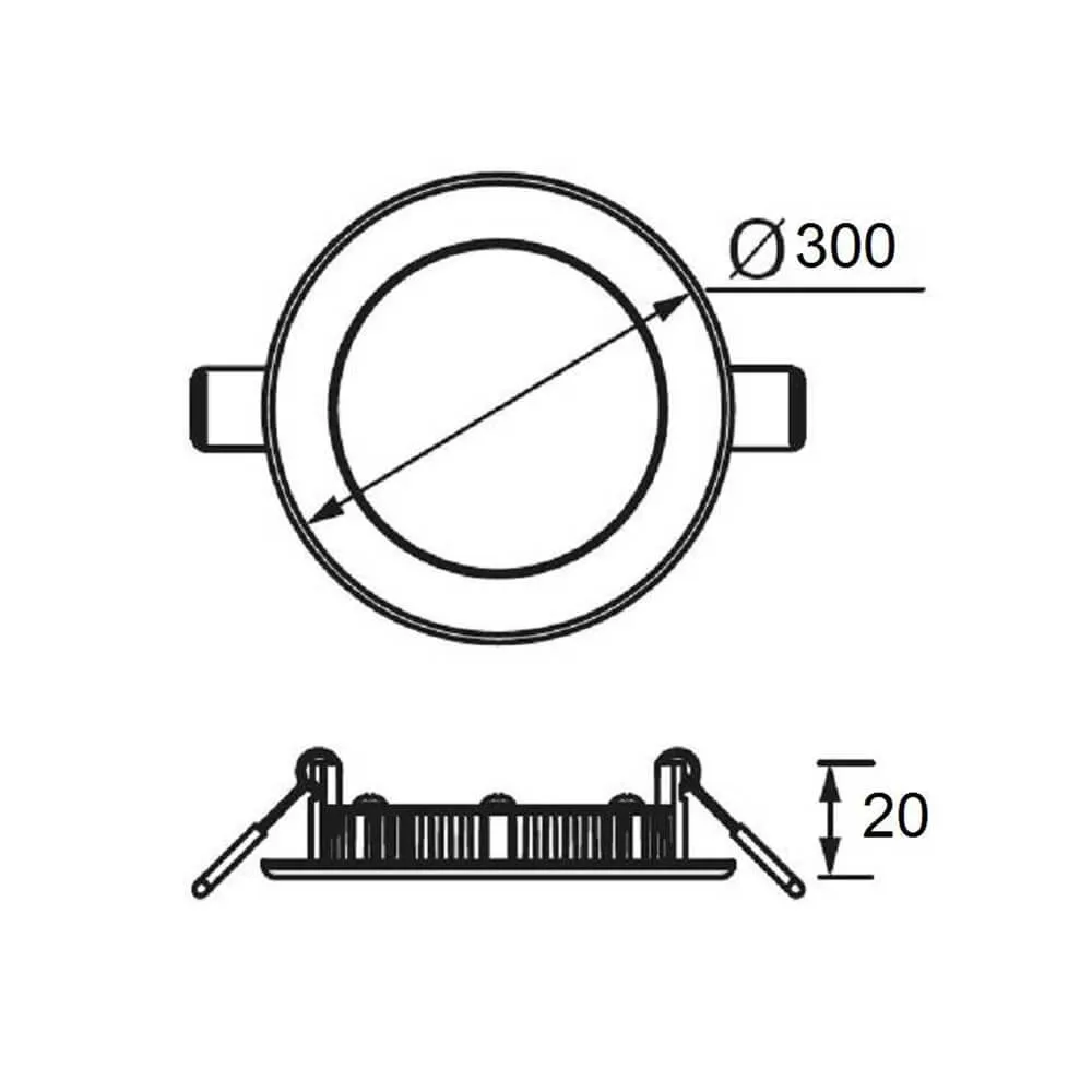 Jupiter 24w Sıva Altı Slim Led Panel Ld468 S — 2. görsel