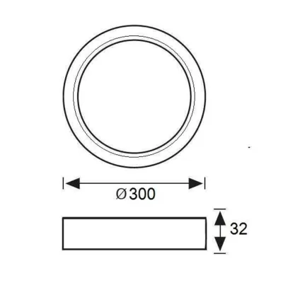 Jupiter 24w Sıva Üstü Led Panel Lc444 B
