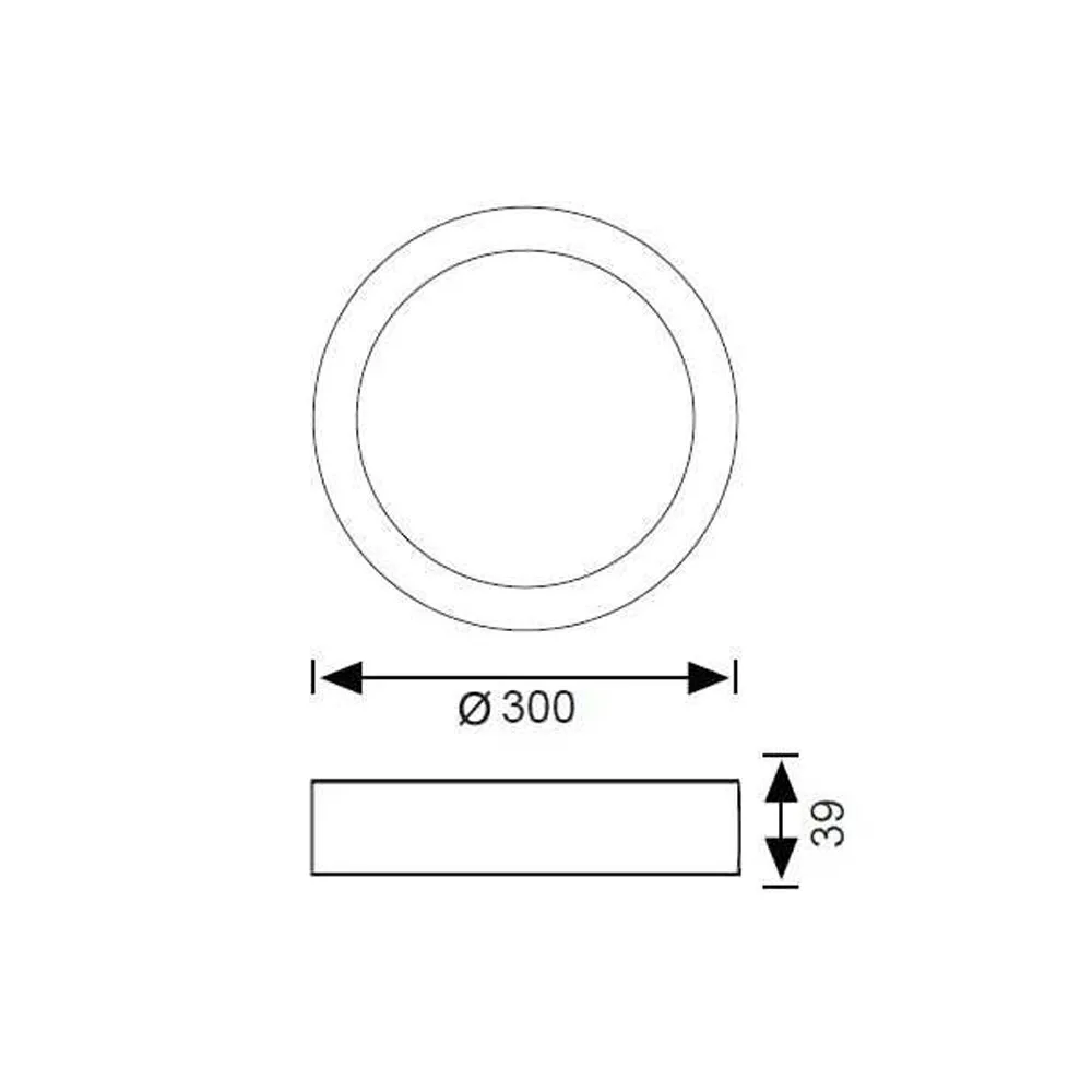 Jupiter 24w Yuvarlak Sıva Üstü Led Panel Lc454 B — 2. görsel