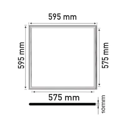 Jupiter 48w 60x60 Sıva Altı Slim Backlight Clip-in Panel Jk6061 S