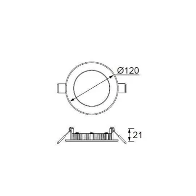 Jupiter 6w Sıva Altı Yuvarlak Led Panel Ld471 B