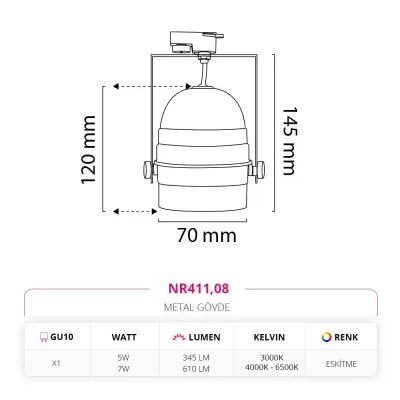 Nevo Dekoratif Eskitme Ray Spot Nr411 — 4. görsel