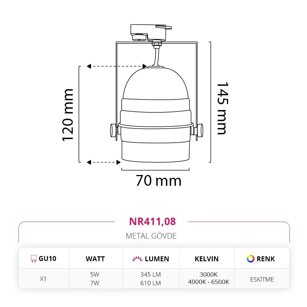 Nevo Dekoratif Eskitme Ray Spot Nr411 — 4. görsel