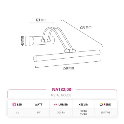 Nevo Dekoratif Eskitme Tablo Aplik Na182
