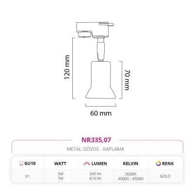 Nevo Dekoratif Ray Spot Gold Nr335 — 4. görsel