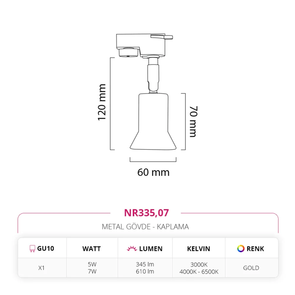 Nevo Dekoratif Ray Spot Gold Nr335 — 4. görsel