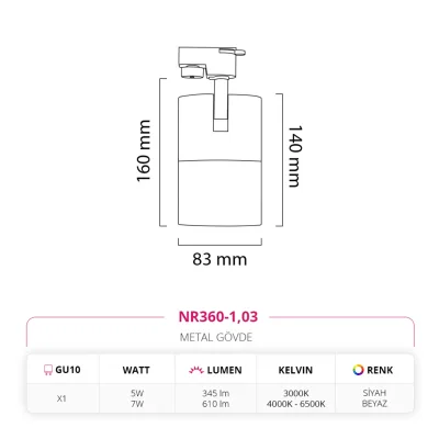Nevo Dekoratif Ray Spot Nr360-1 — 4. görsel