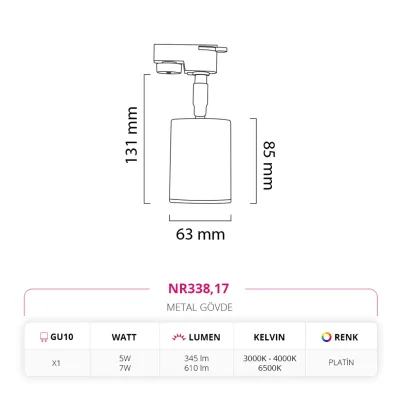 Nevo Dekoratif Ray Spot Platin Nr338 — 4. görsel