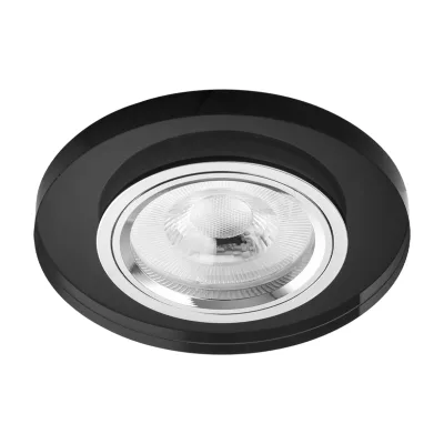 Nevo Sıva Altı Cam Spot Siyah Nd500