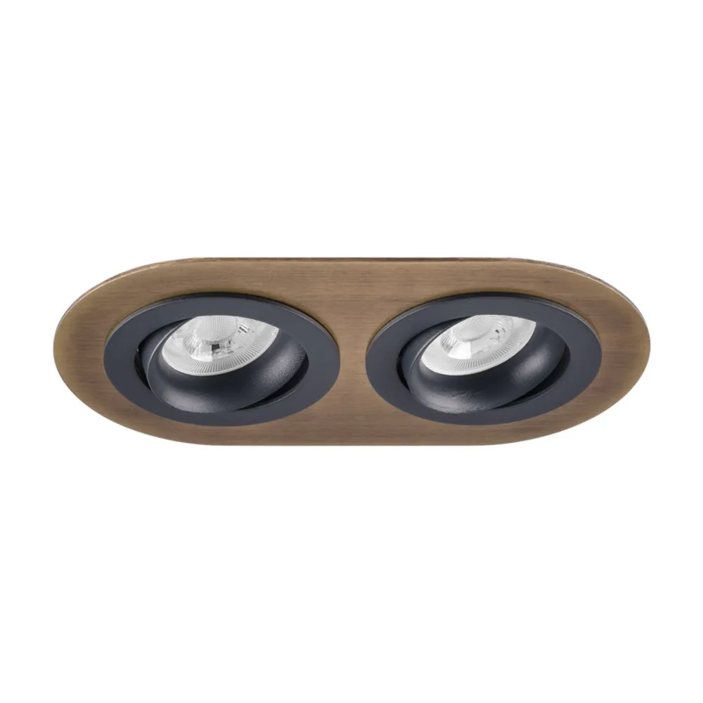 Nevo Sıva Altı İkili Led Spot Eskitme Antrasit Nd348-2