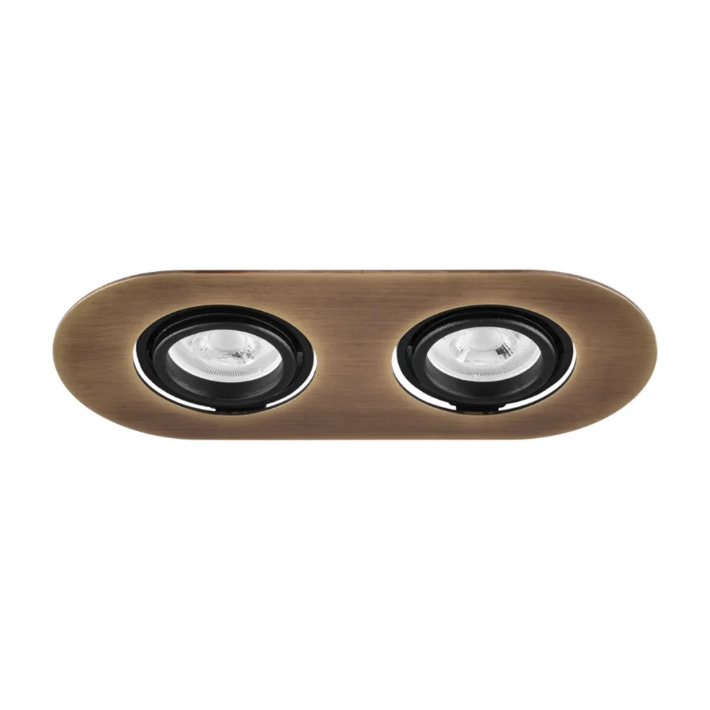 Nevo Sıva Altı İkili Led Spot Eskitme Siyah Nd310-2