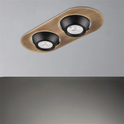 Nevo Sıva Altı İkili Led Spot Eskitme Siyah Nd330-2 — 2. görsel
