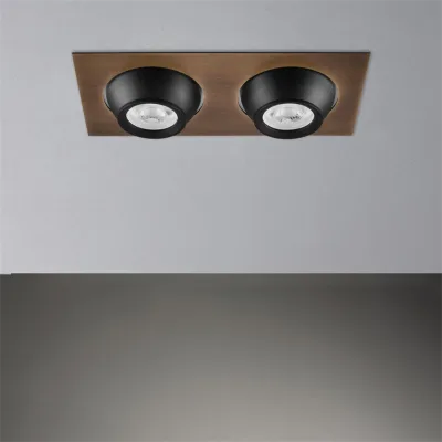 Nevo Sıva Altı İkili Led Spot Eskitme Siyah Nd335-2 — 2. görsel