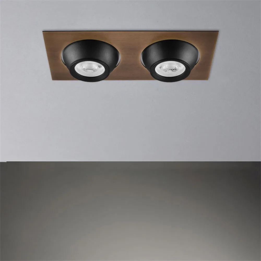 Nevo Sıva Altı İkili Led Spot Eskitme Siyah Nd335-2 — 2. görsel
