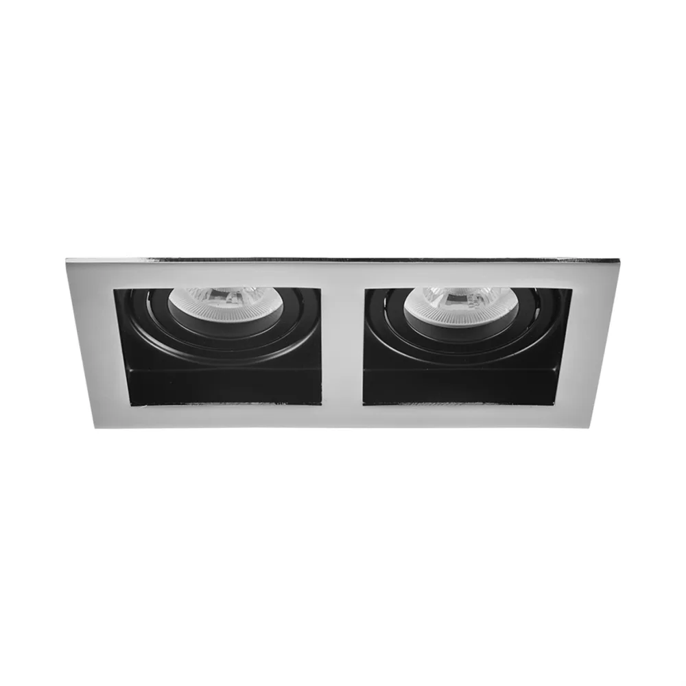 Nevo Sıva Altı İkili Led Spot Siyah Krom Siyah Nd605