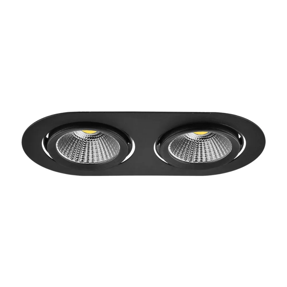 Nevo Sıva Altı İkili Led Spot Siyah Nd275-2