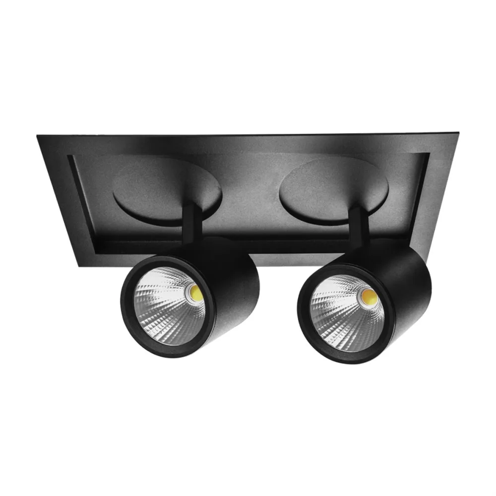 Nevo Sıva Altı İkili Led Spot Siyah Nd278-2