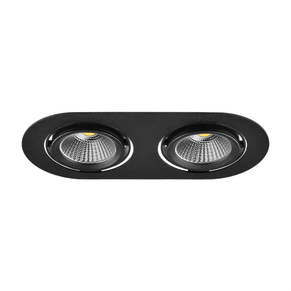 Nevo Sıva Altı İkili Led Spot Siyah Nd295-2