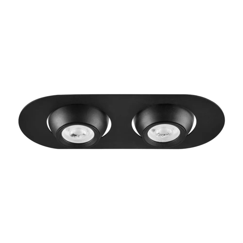 Nevo Sıva Altı İkili Led Spot Siyah Nd330-2