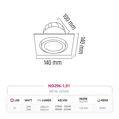Nevo Sıva Altı Led Spot Beyaz Nd296-1 — 3. görsel