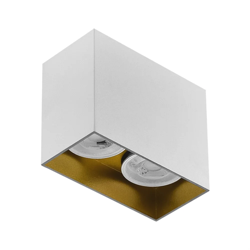 Nevo Sıva Üstü İkili Led Spot Beyaz Gold Ns249-2