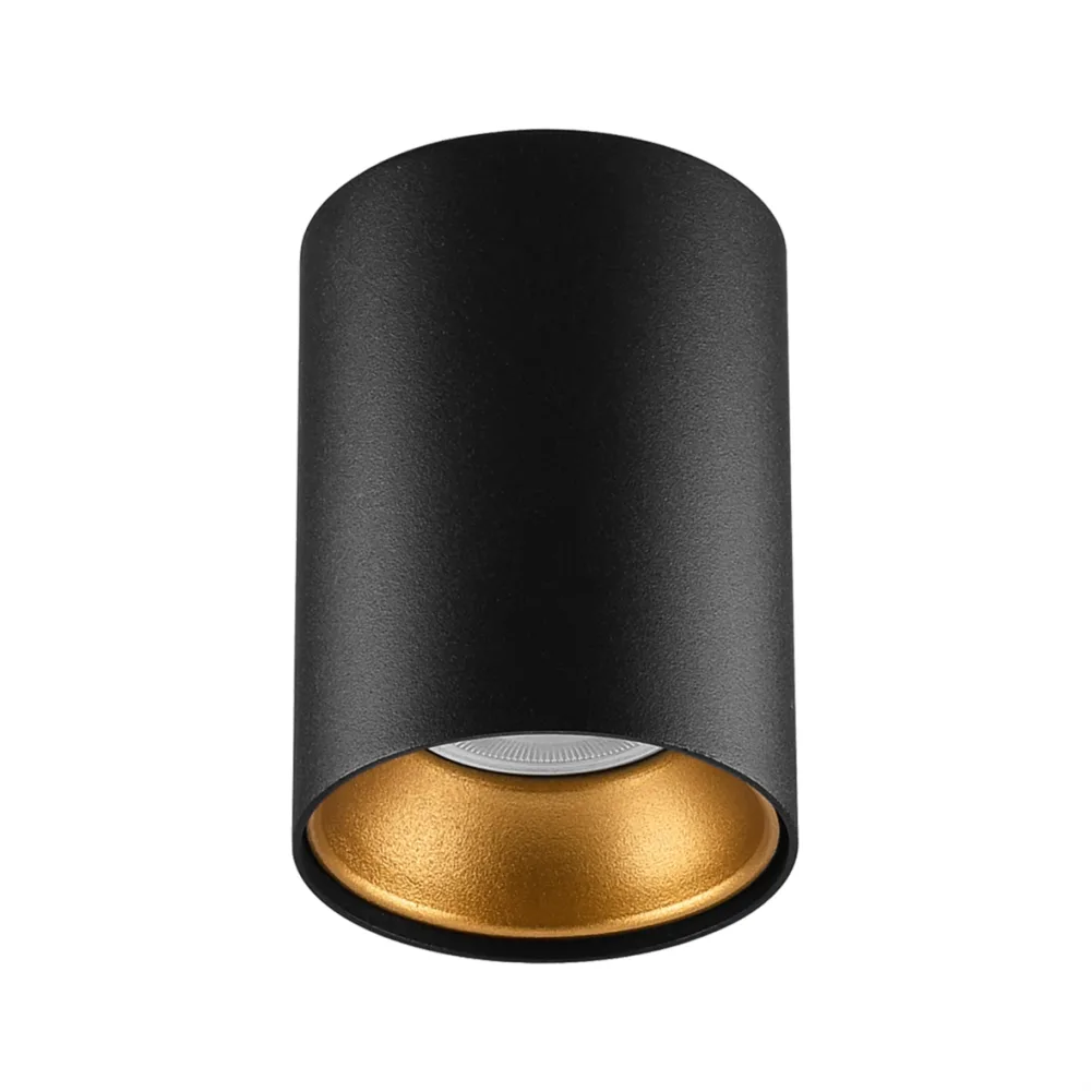 Nevo Sıva Üstü Led Spot Siyah Gold Ns238-1