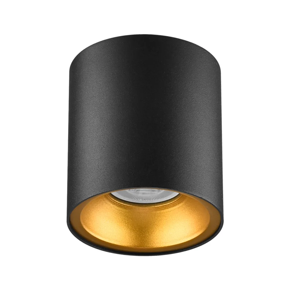 Nevo Sıva Üstü Led Spot Siyah Gold Ns238